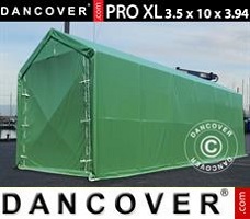 Namiot 3,5x10x3,3x3,94m, PVC, Zielony