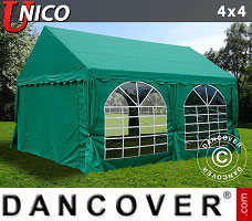 Namiot imprezowy UNICO 4x4m, Ciemna zieleń