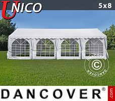 Namiot imprezowy UNICO 5x8m, Biały