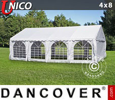 Namiot imprezowy UNICO 4x8m, Biały