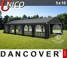 Namiot imprezowy UNICO 5x10m, Czarny