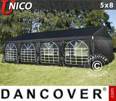 Namiot imprezowy UNICO 5x8m, Czarny