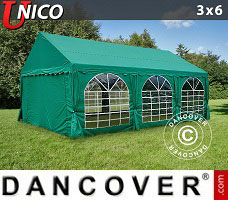 Namiot imprezowy UNICO 3x6m, Ciemna zieleń